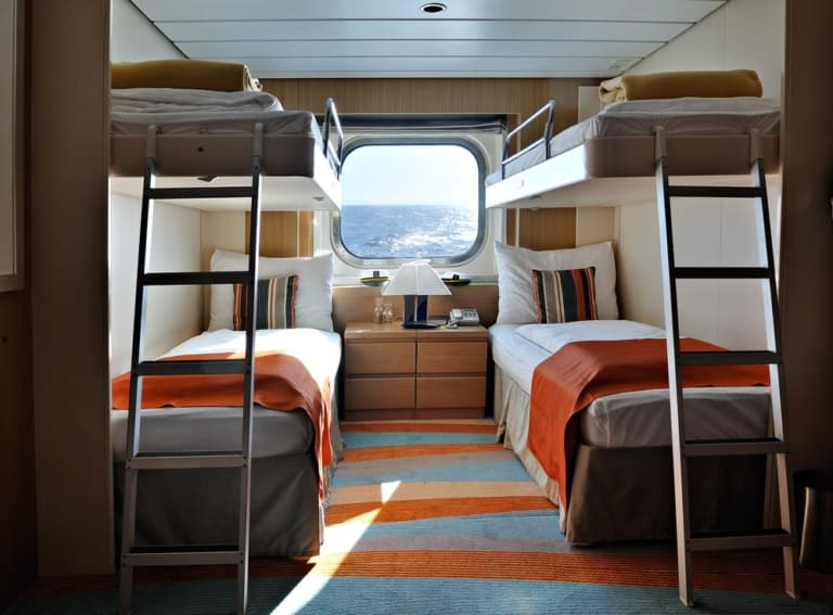 cruise ship employee living quarters